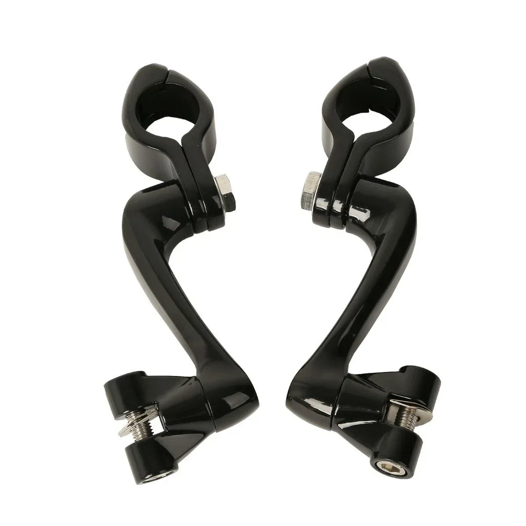 Adjustable 1.25" Highway Foot Peg Mounts for Harley Engine Guards