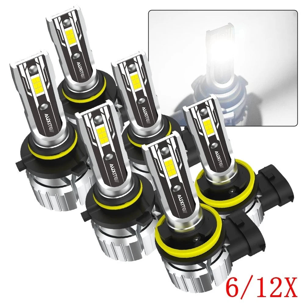 6X Combo 9005 + 9006 + H11 LED Headlight Beam Bulbs for USA Fog Light Kit