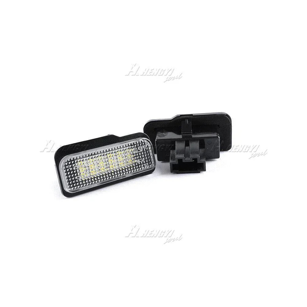 2PC White LED License Plate Light for Mercedes W203 W211 W219 Tesla Model S