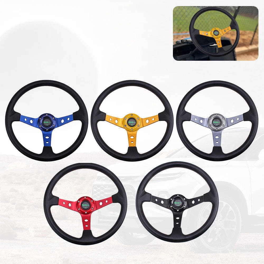 14" Drifting Racing Steering Wheel for Universal Fit