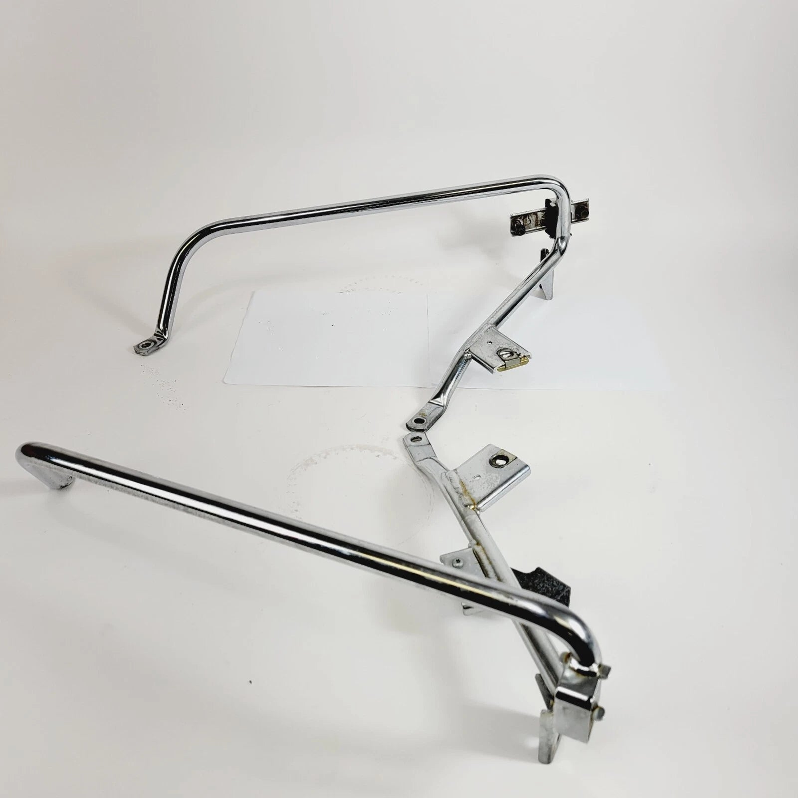 Chrome Saddlebag Lower Support Mount Rails for Harley Touring (2009–2013)