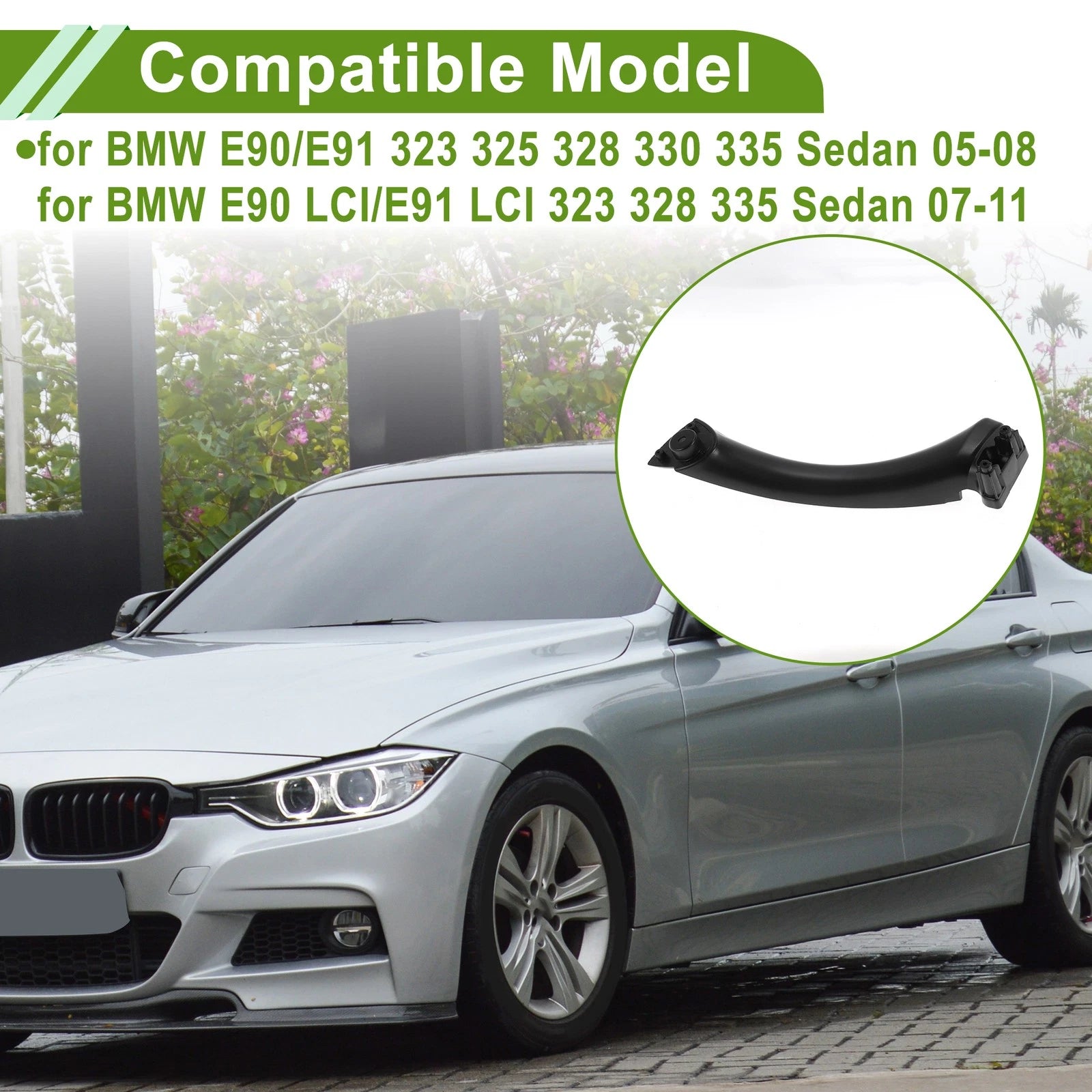 Door Panel Handle Pull Trim Cover for BMW E90 (2004–2012) No. 51417230849