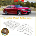 Steering Wheel Button Trim for Mercedes Benz A B C GLA GLS GLE CLS (2012–2020)