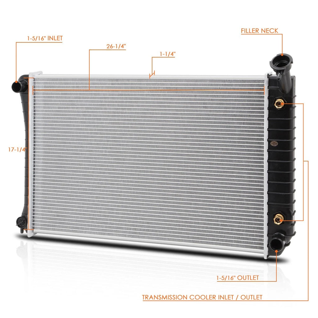 Aluminum OE Style Radiator for Buick Century/Cutlass Ciera (1992–1996) DPI-1340