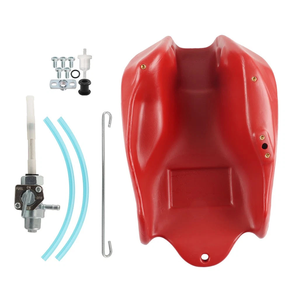 Plastic Fuel Tank & Gas Cap for Honda ATC250SX (1985–1987) Red