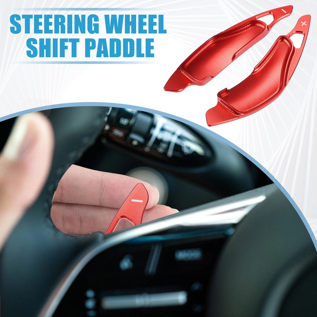 Set of 2 Steering Wheel Shift Paddles for Lexus IS Series (2006–2012) Red
