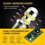 2X 1157 LED Bulbs for Brake/Parking/Tail Light (6000K)
