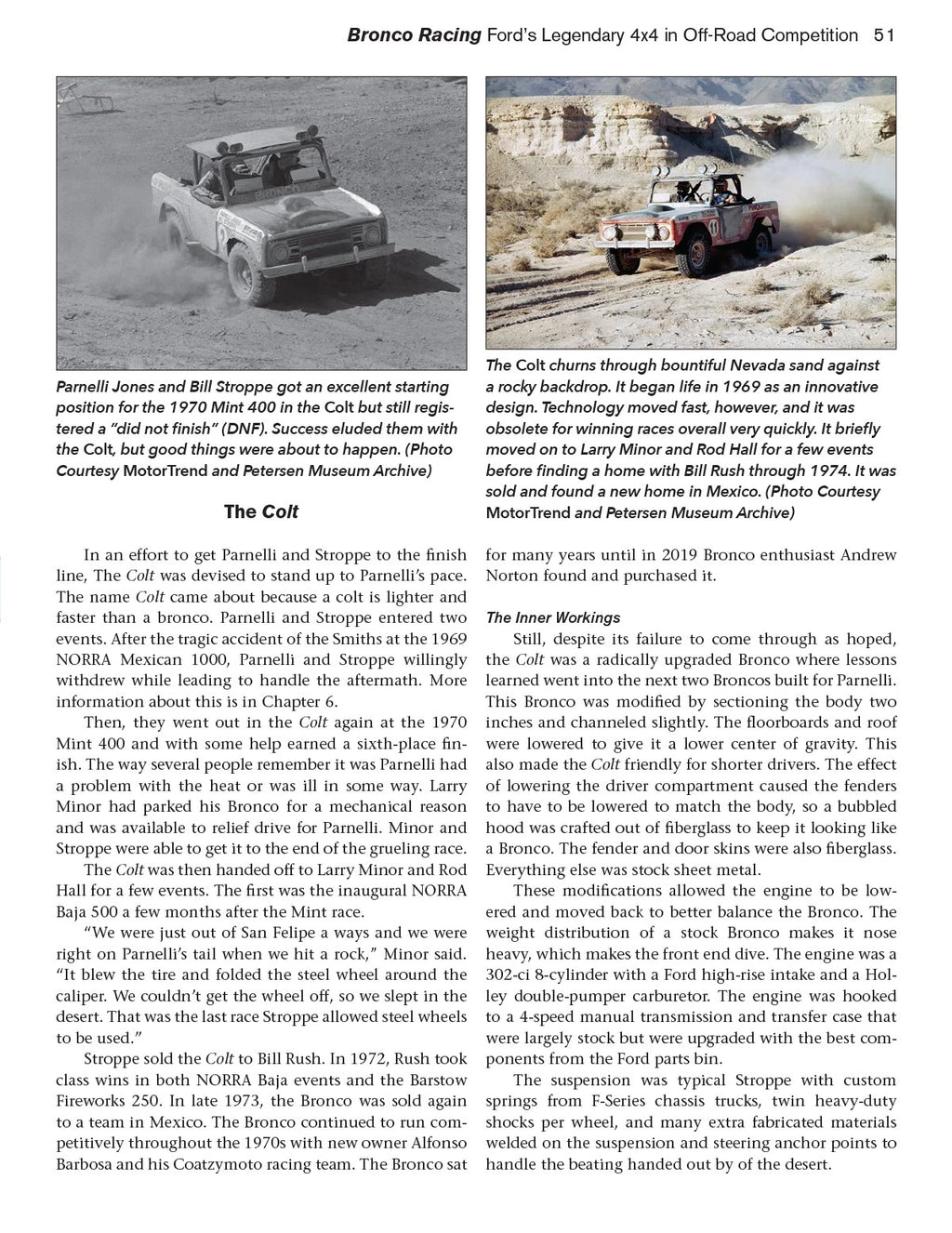 Bronco Racing Book for Ford Bronco (1966-2023)