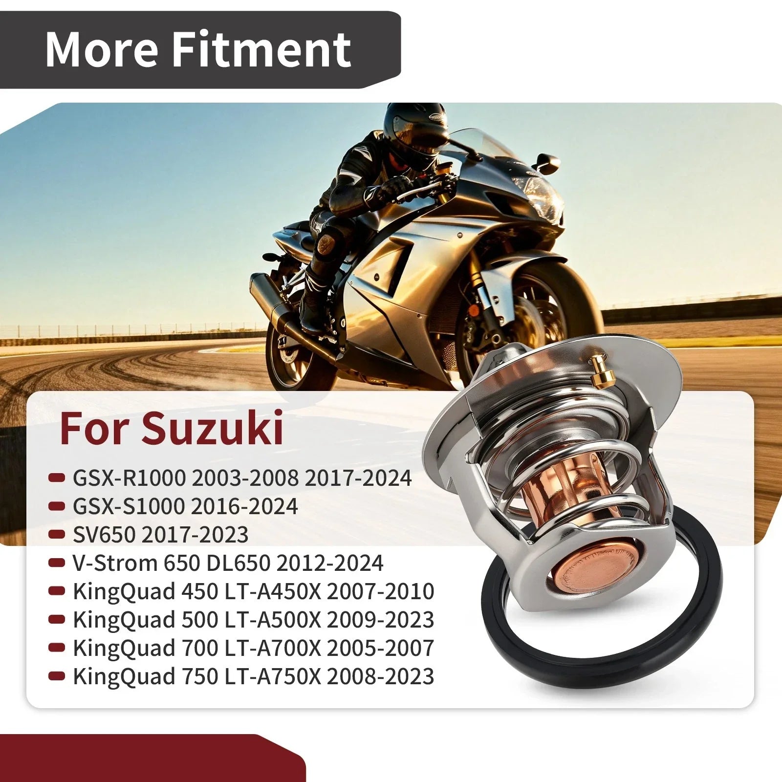 Thermostat W/O-Ring 2 x for Suzuki SV650 (2017–2023)