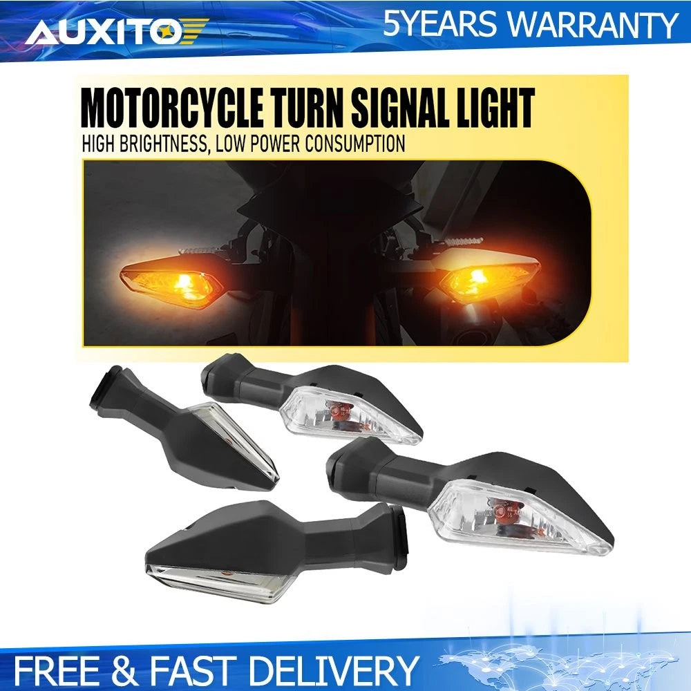 4X LED Turn Signal Light Indicator Lamp for Kawasaki Z125/Z250/Z300/Z400/Z650/Z750 (2015–2023)
