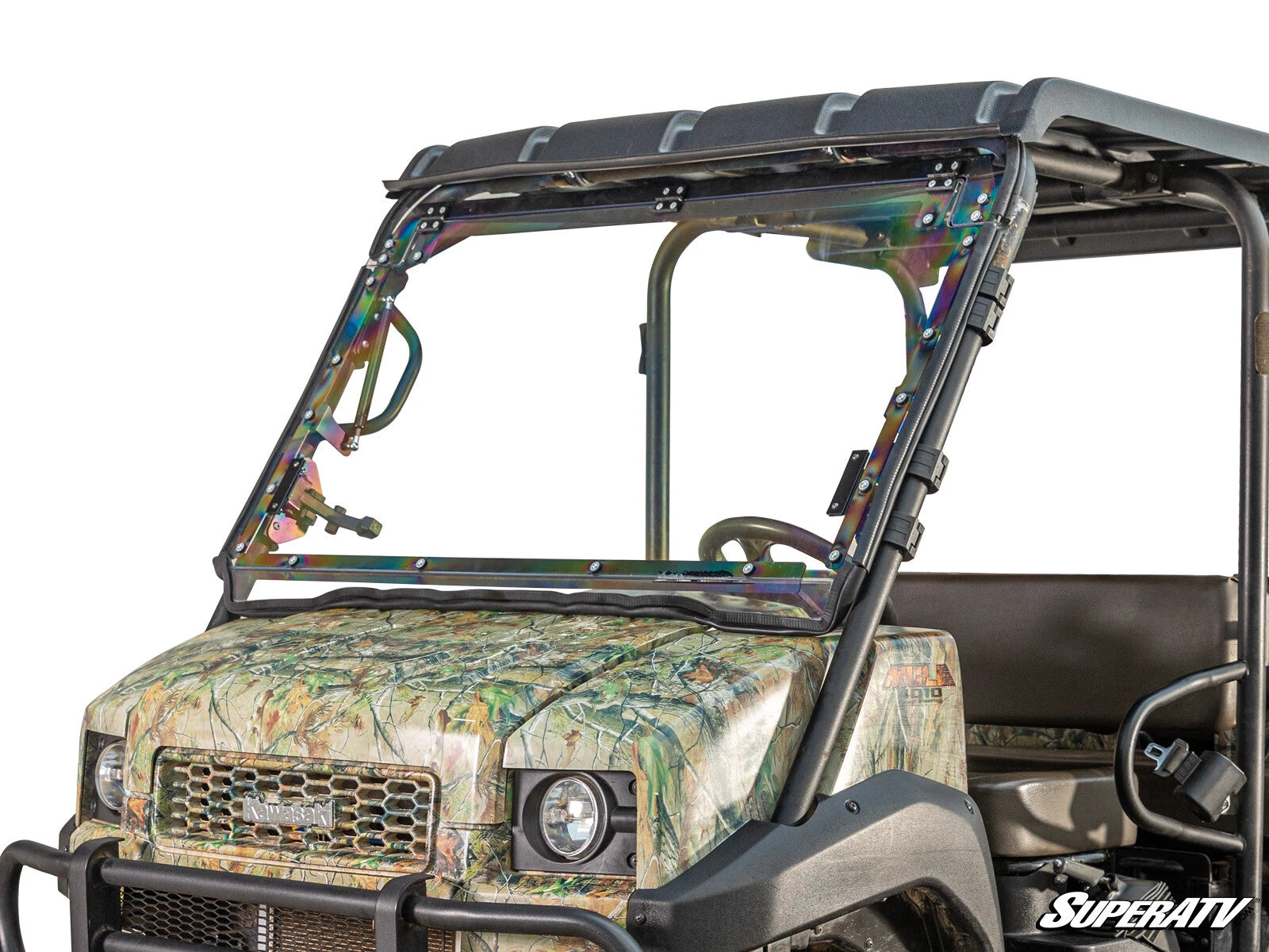 Scratch Resistant Flip Windshield for Kawasaki Mule 4000/4010 (2008–2018)