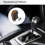 Gear Shift Knob Cover for Toyota Camry (2019–2022) Brown Black Faux Leather