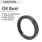 Set of 5 Oil Seal Rotary Shaft Seal NBR Rubber 58x75x9mm