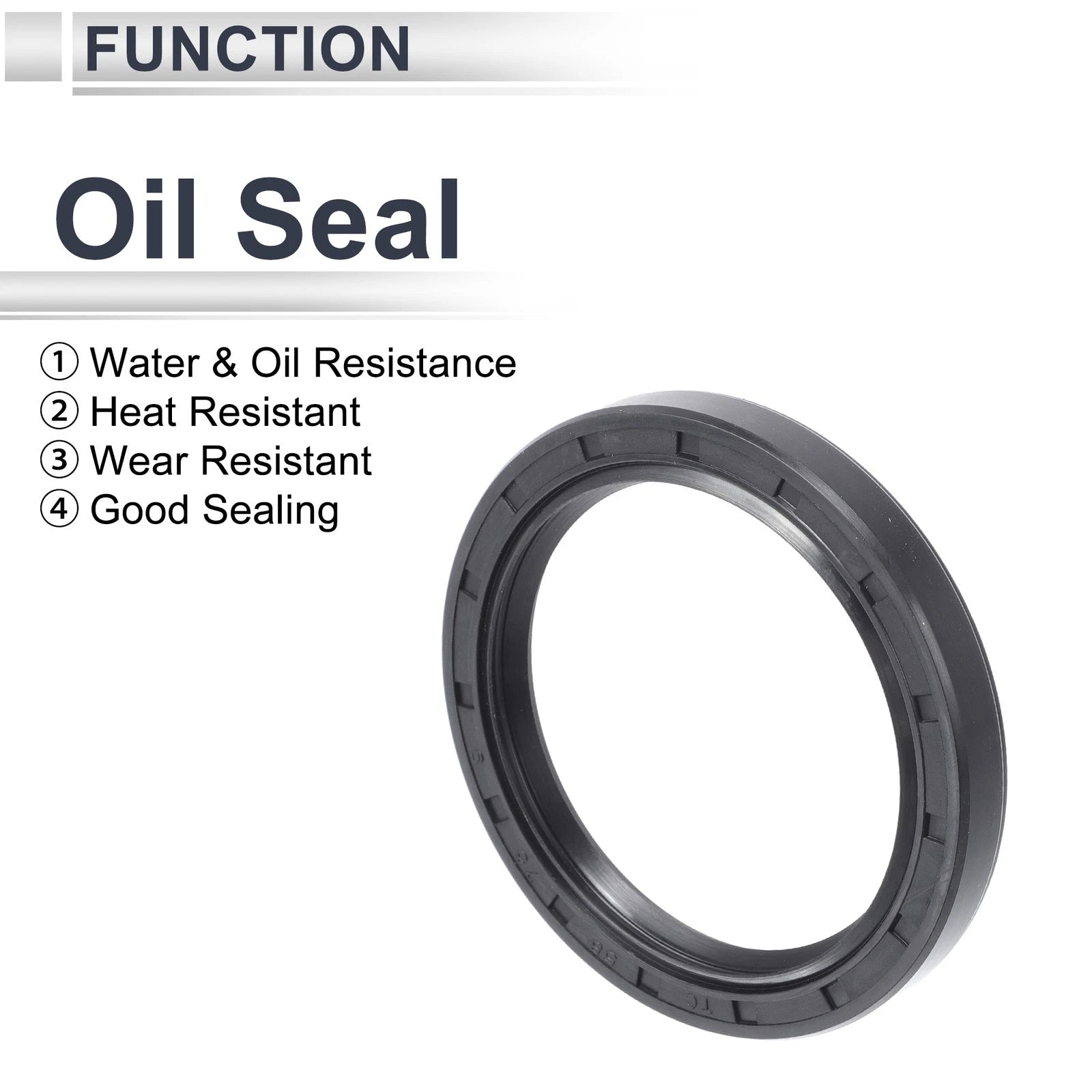 Set of 5 Oil Seal Rotary Shaft Seal NBR Rubber 58x75x9mm