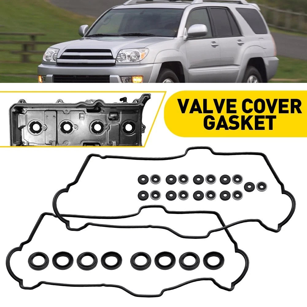 Engine Valve Cover Gasket for Toyota 4.7L 3UZFE 2UZFE (11193-70010, 90210-07001)
