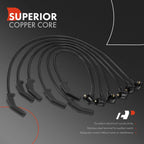 6x Spark Plug Wire Sets for Ford Thunderbird Mercury Cougar (1989-1995)