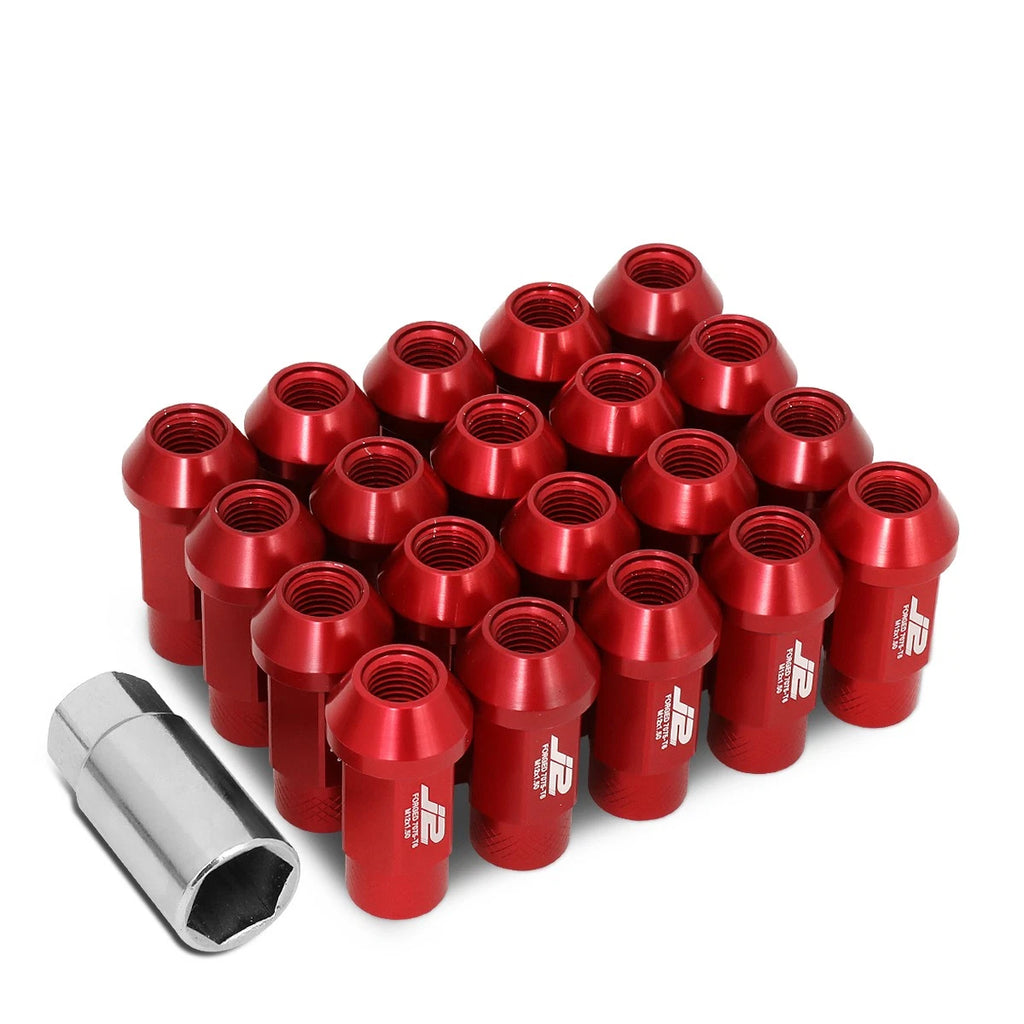 20Pcs J2 7075-T6 Forged Aluminum M12x1.5 Open-End Lug Nut Set for