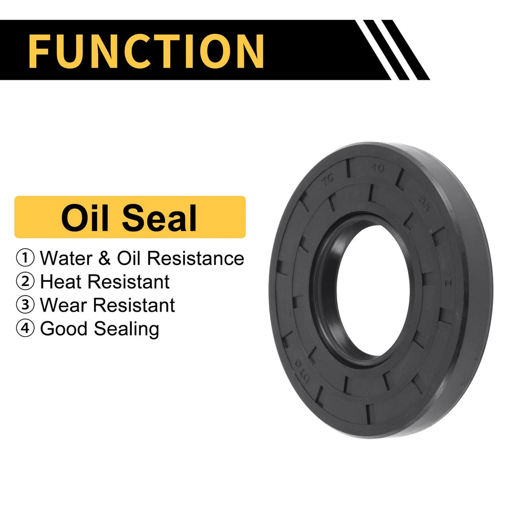 Set of 5 Oil Seal Rotary Shaft Seal NBR Rubber 40x85x12mm
