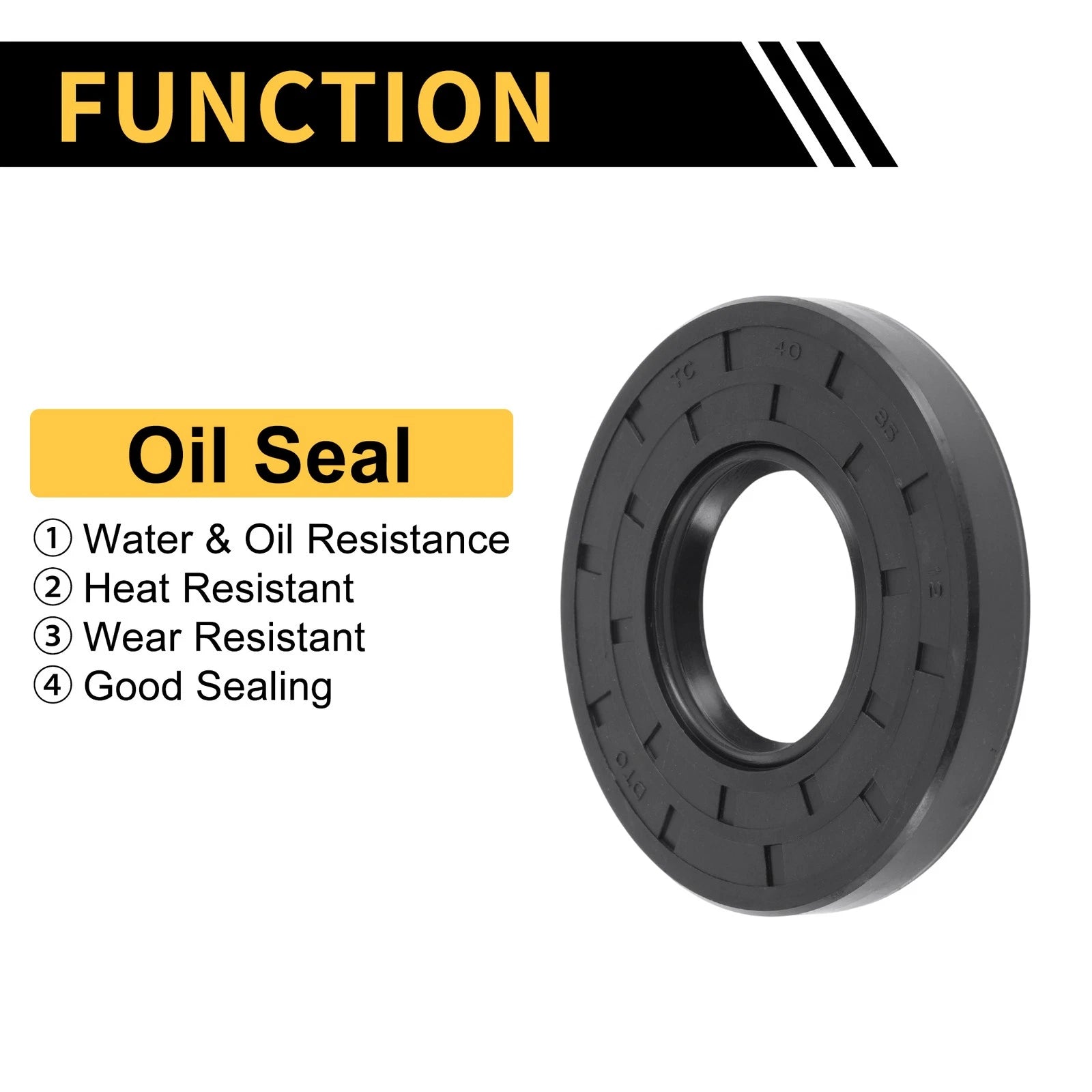 Set of 5 Oil Seal Rotary Shaft Seal NBR Rubber 40x85x12mm