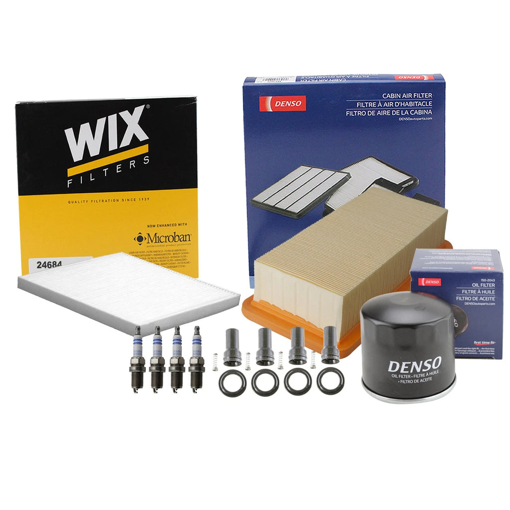 Denso Tune Up Kit 4 Spark Plugs & Boots for Kia Rio Rio 5 (2006–2011)
