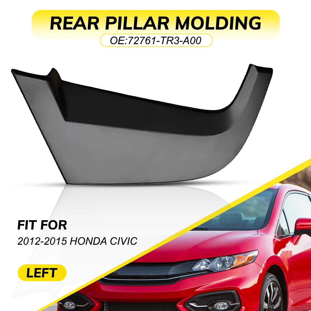 Rear Pillar Molding Garnish for Honda Civic (2012–2015) Left