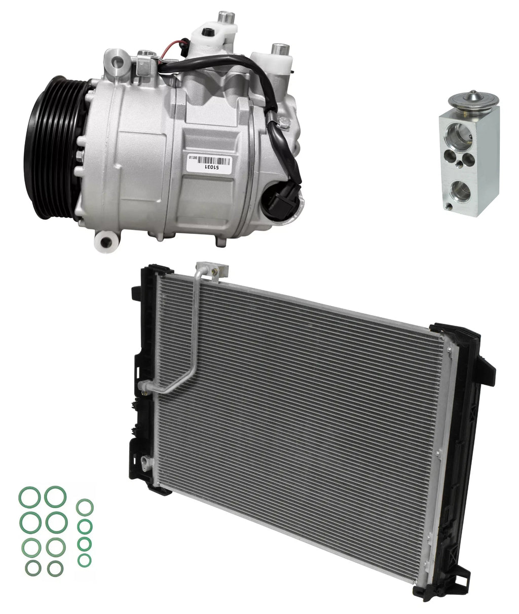 AC Compressor Kit with Condenser for Mercedes SLK55 AMG (2013–2015)