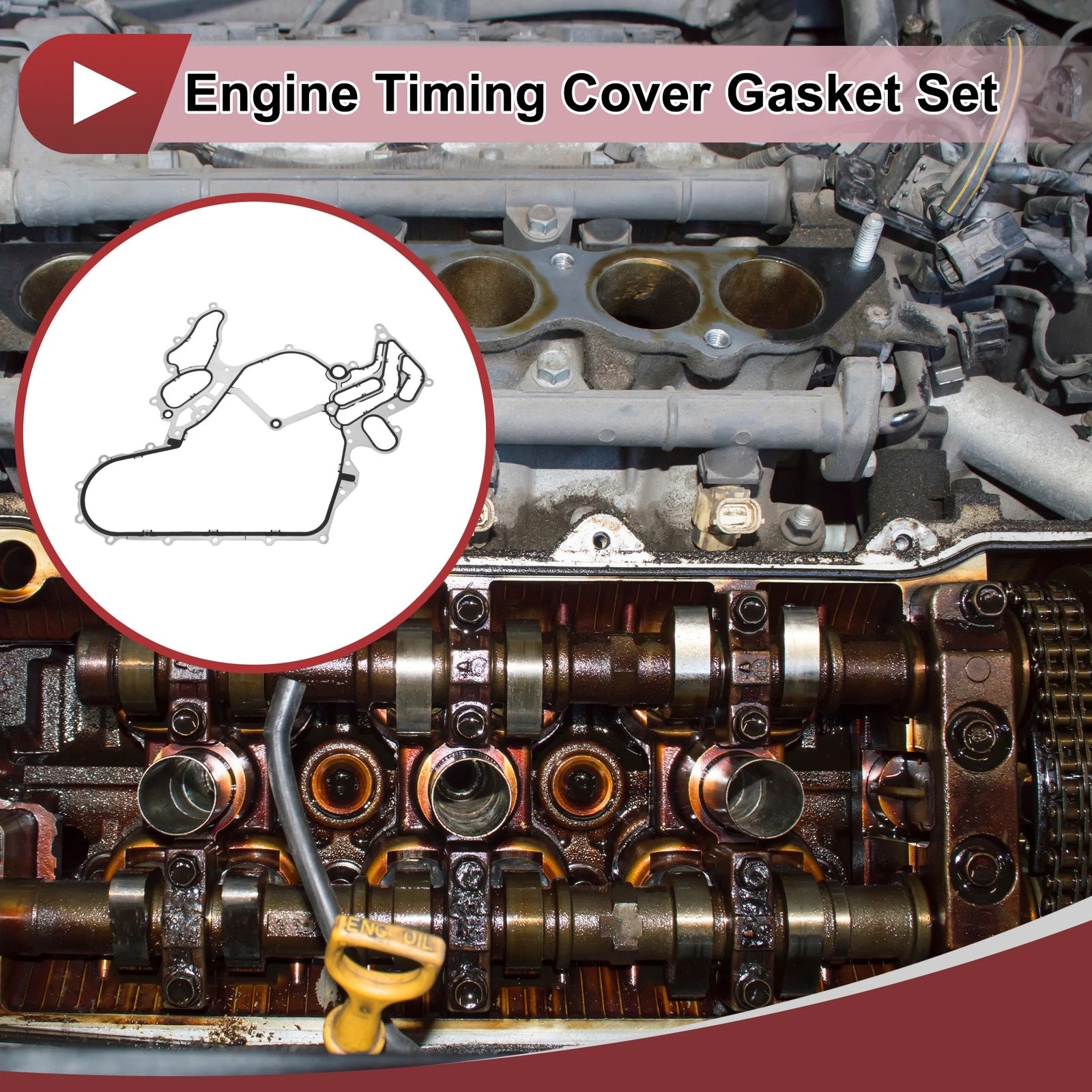 Engine Timing Cover Gasket Set No. 059103161AQ for Audi 3.0 