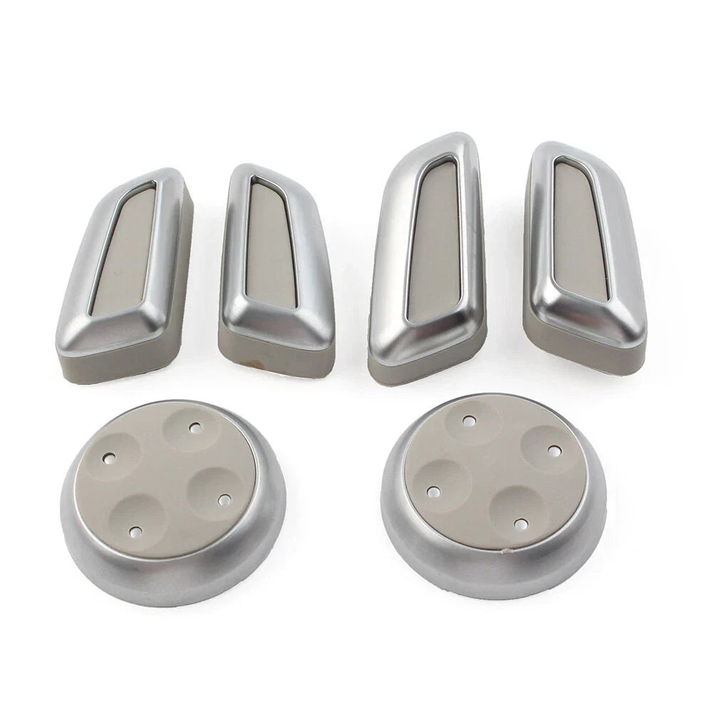 Car Seat Switch Adjustment Button Cover Set for Audi A3 A4 A5 A6 A7 Q3 Q5