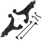 Front LH & RH Lower Control Arm w/Ball Joint & Tie Rod End for Santa Fe Sorento (2010–2021)