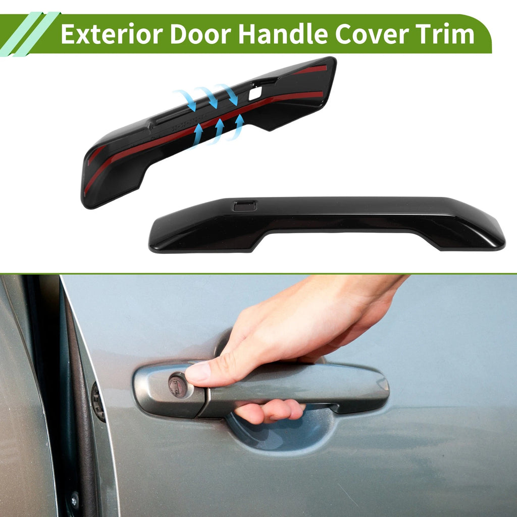 Set of 1 Exterior Door Handle Cover Trim for Ford Bronco (2021–2025) Gloss Black
