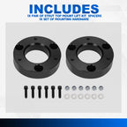 2.5" Strut Top Mount Lift Kit Spacers for Silverado Sierra 1500 (2007–2022)