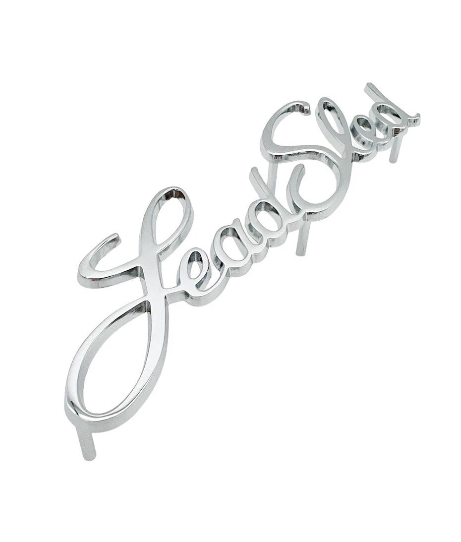 Chrome Die Cast Lead Sled Emblem for Hot Rod Custom (Universal)
