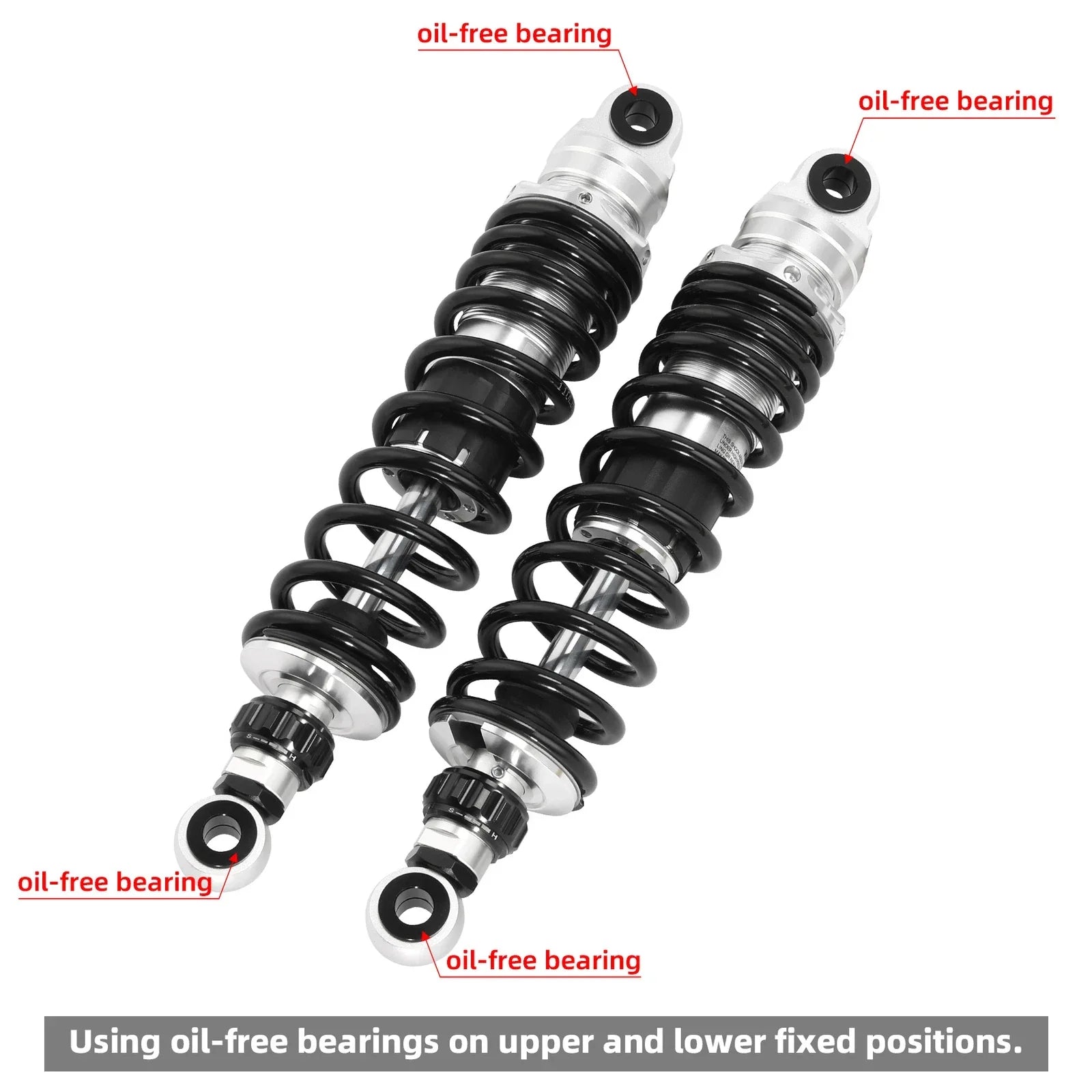 Remote Reservoir Rear Suspension Shocks for Harley Touring Road King (2014-24)