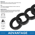 Set of 5 Oil Seal Rotary Shaft Seal Nitrile Rubber 25x37x8mm 683867647634