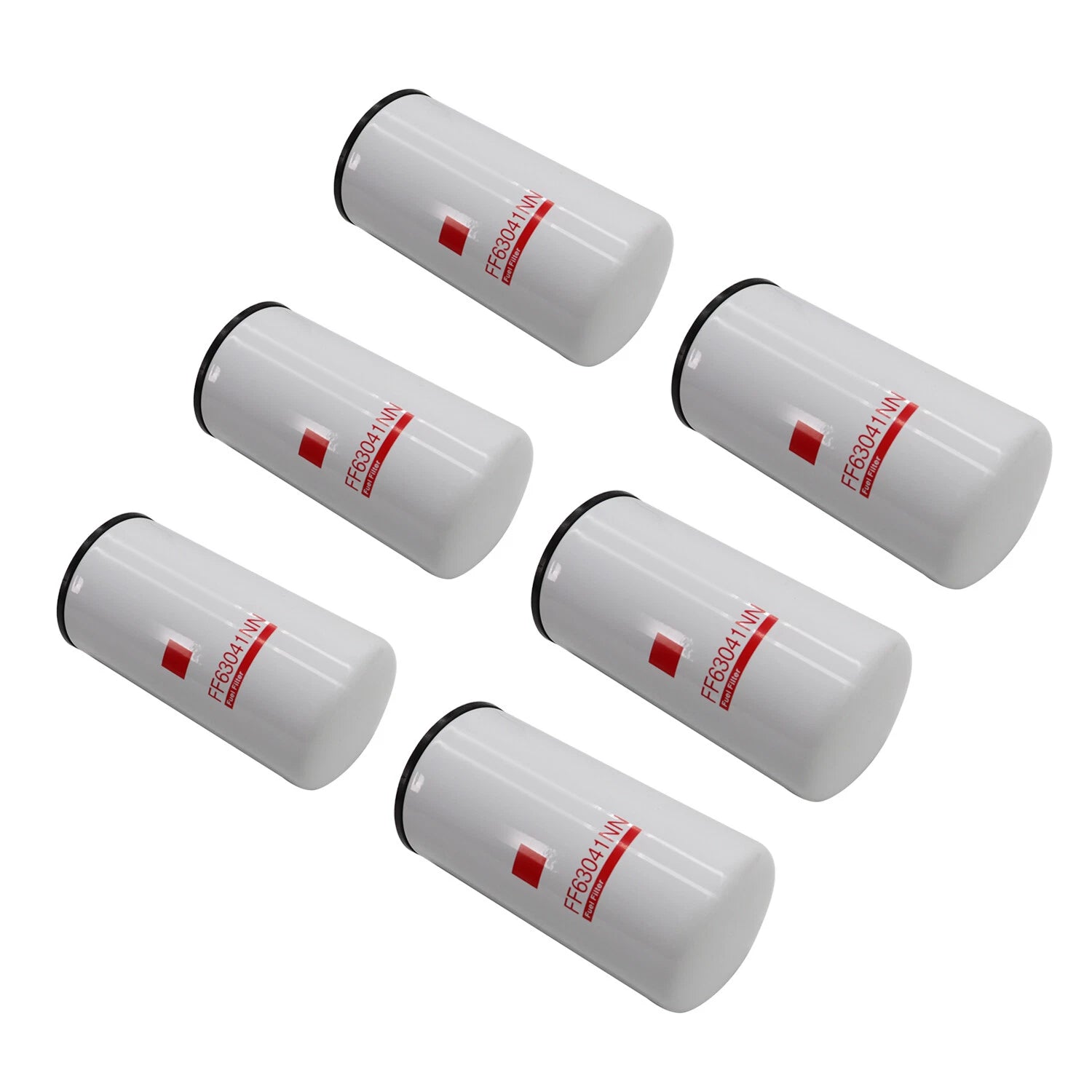 Set of 6 Fuel Filters for Cummins FF63041 (Fits FF63041, 5526400)