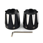 Front Axle Nut Covers for Harley Dyna, Fatboy, Electra, Street Glide, Road King (2006-2023)