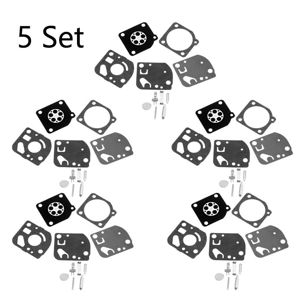 Set of 5 Carburetor Kits for ZAMA RB-21 C1U-K4 ECHO GT 1100 2100 PB1000 SRM1400