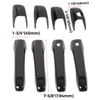 4X Exterior Door Handle Trim Cover for Jeep Grand Cherokee (2011–2019) Black