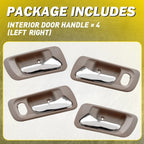 Outer Door Handle Set of 2 for Honda Accord (1998–2002) Beige