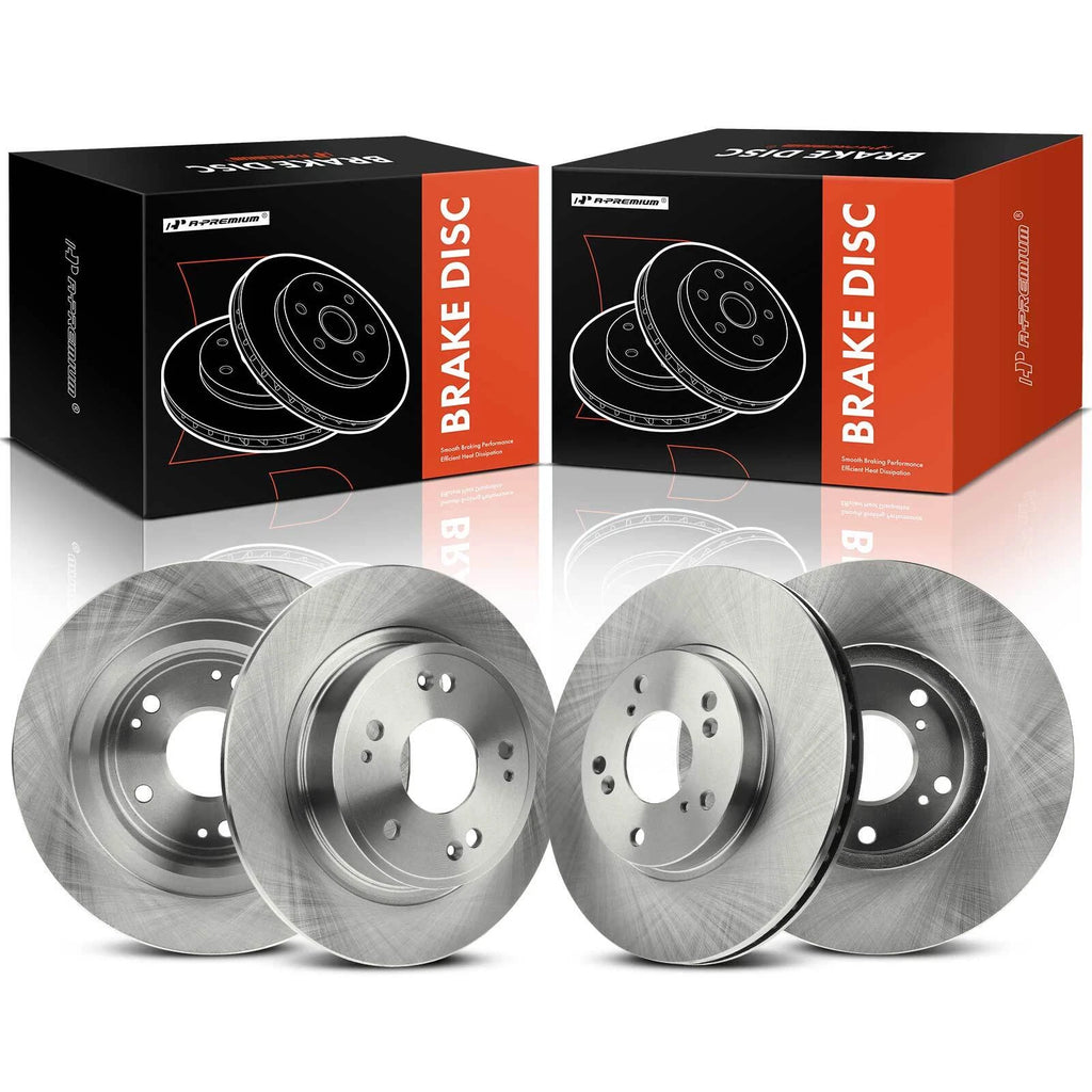 Set of 4 Disc Brake Rotors for Honda Accord (2005–2012)