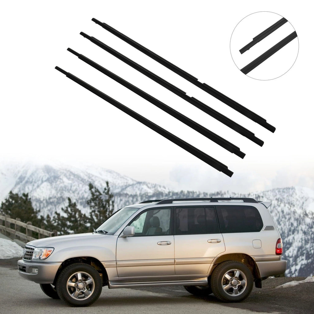 Window Scraper Seal Belt Weatherstrip for Toyota Land Cruiser 100 Series (1998–2007)