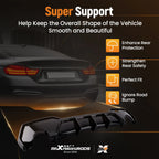 Rear Diffuser for BMW 4 Series G22 G23 430i M440i M-Sport (2020–2022) Gloss Black