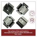 Set of 4 Bucket Seat Rail Mounting Brackets for G-Body Buick/Chevy (1978–1988)