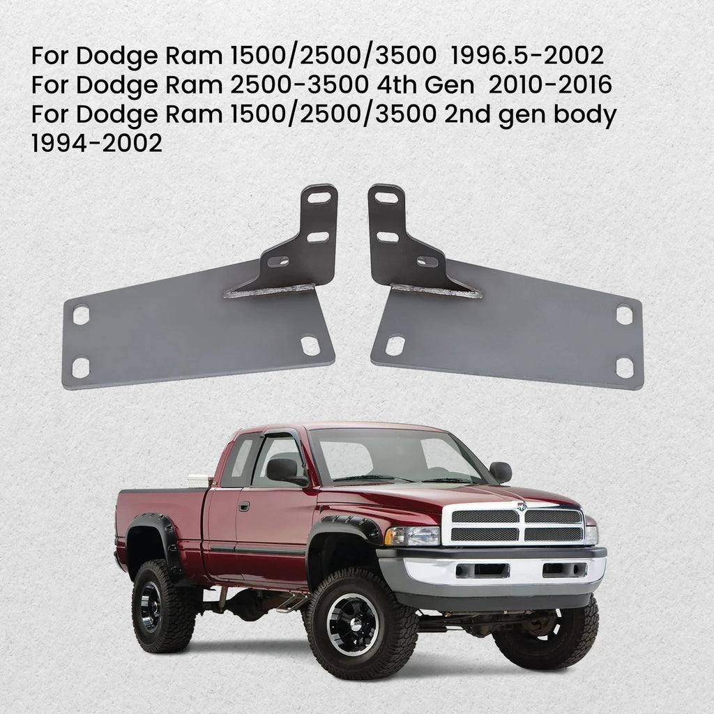 Bumper Conversion Brackets Pair for Dodge Ram 1500/2500 (1994–2001 to 2002–2008)
