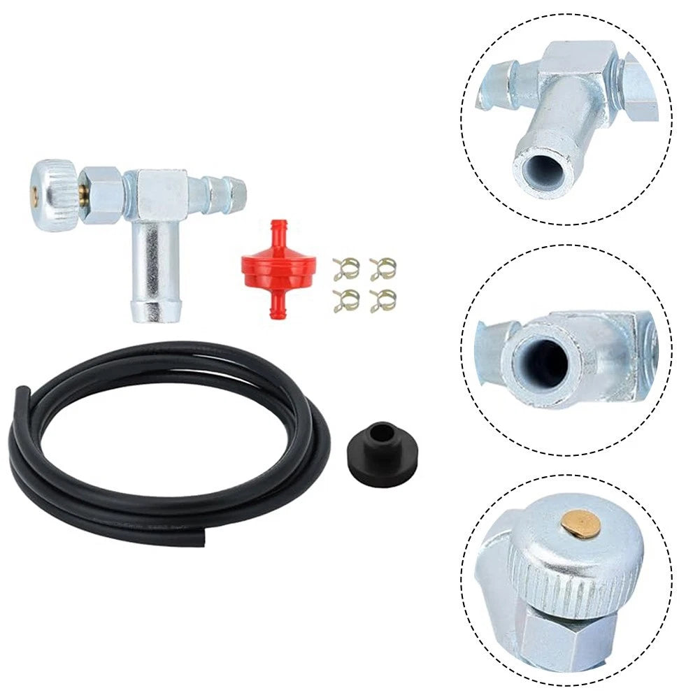 Fuel Shut Off Valve Kit with Hose Filter for Lawn Equipment