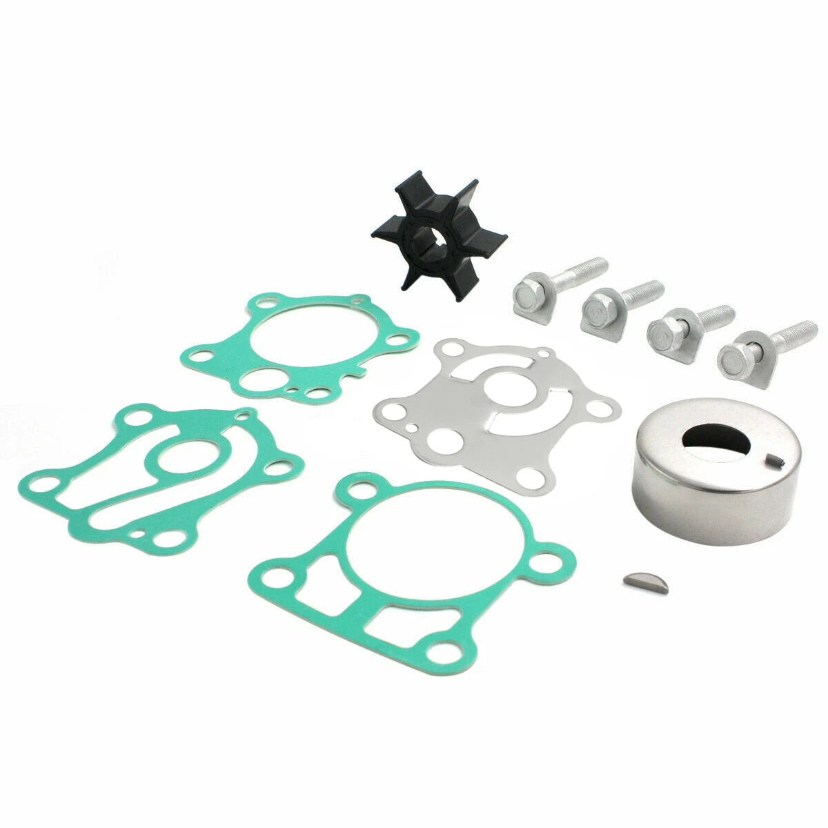 Water Pump Kit for Yamaha Outboard 25hp 30hp (2-Stroke) (6J8-W0078-A1, 6H4-44352-00)