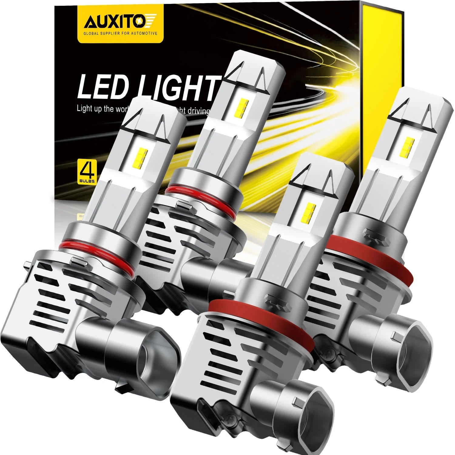 Set of 4 AUX LED Headlight Bulbs for Make Model (2022)