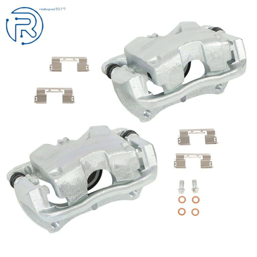 2X Front Disc Brake Calipers for Buick Chevrolet (2013–2017) w/ Bracket