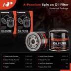 2X Engine Oil Filter for Silverado 4500 HD (2019), Ram 1500 (2011–2013, 2021–2023)