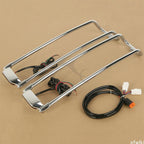 Saddlebag Lid Rails for Harley Touring Road Glide (1994–2013) Black/Chrome